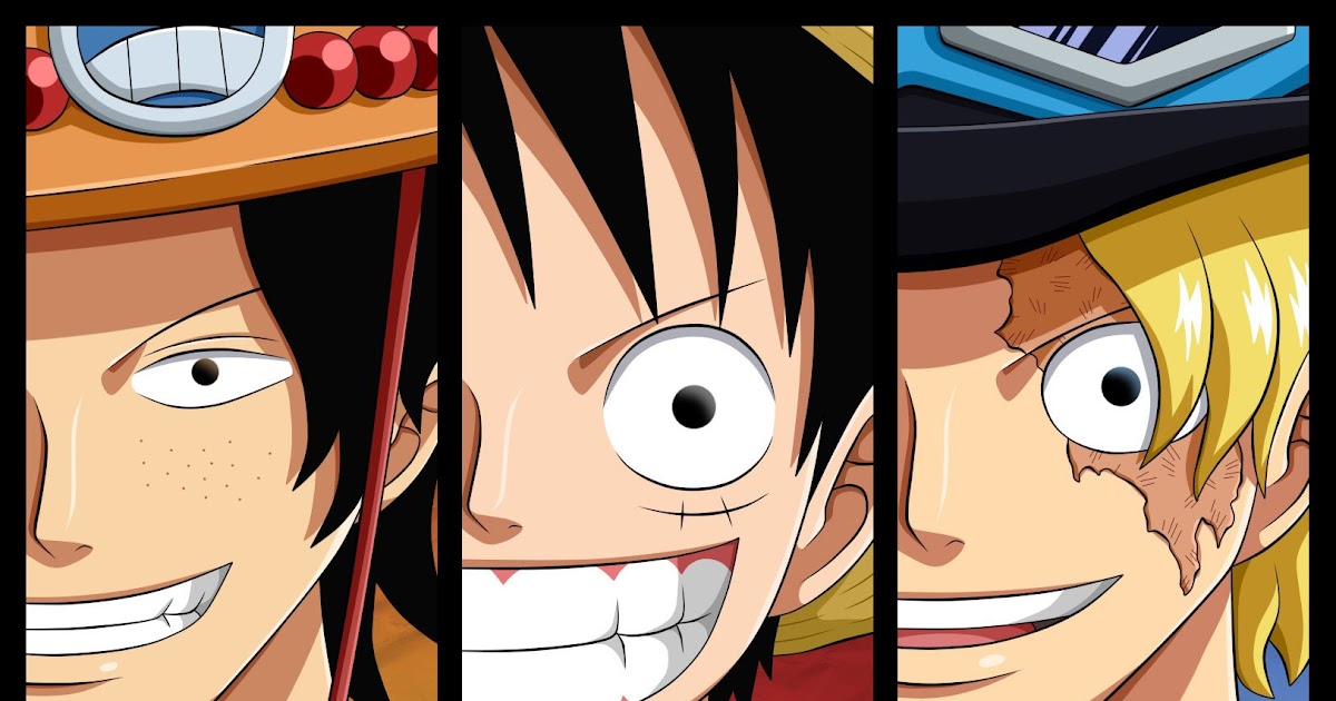 Gambar One Piece Luffy Ace Sabo - Arumi Gambar