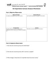 Analyzing political cartoons just got easier! Us Imperialism Cartoon Analysis Worksheet Worksheet For 6th 12th Grade Lesson Planet
