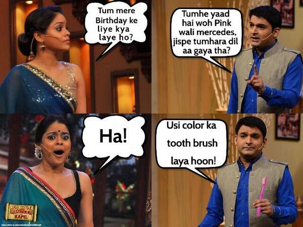 Jokes from Comedy Nights with Kapil Sharma