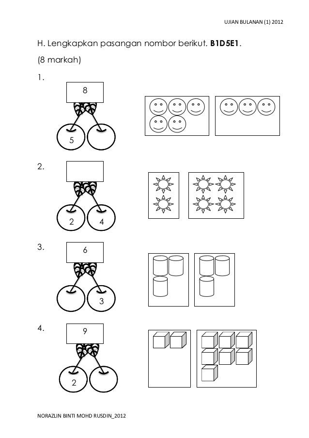 Contoh Soalan Saringan Kemasukan Darjah 1 - HRasmi