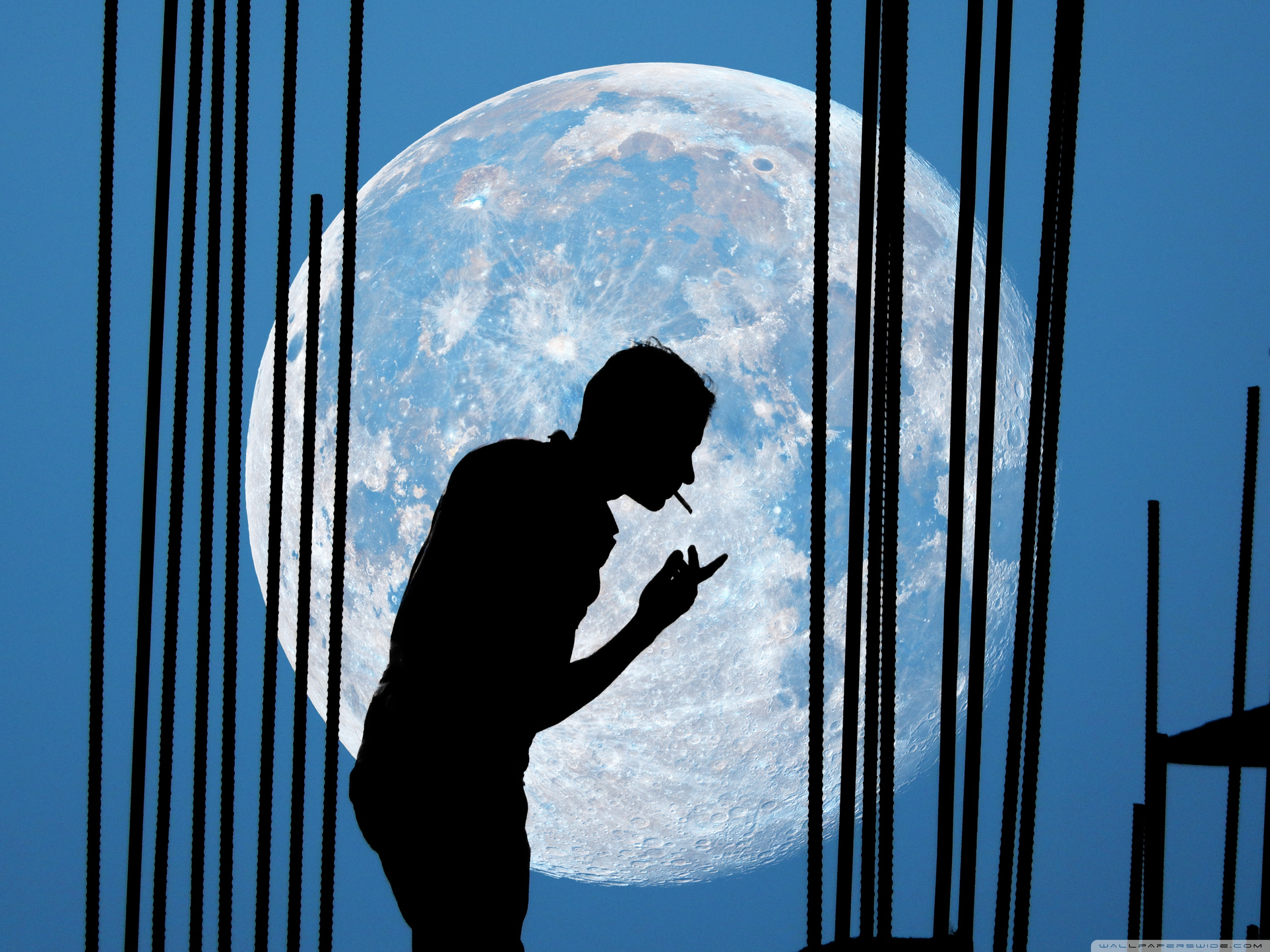 See more awesome moon wallpapers, pretty moon wallpapers, moon wallpaper, moon emoji looking for the best moon wallpaper? Man And Moon Ultra Hd Desktop Background Wallpaper For 4k Uhd Tv Widescreen Ultrawide Desktop Laptop Tablet Smartphone