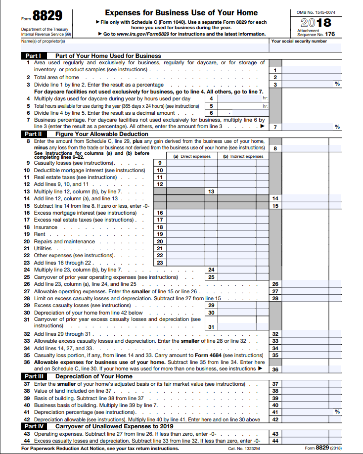 If you are the beneficiary of a deceased employee or former employee who died before august 21, 1996, include any death benefit exclusion that you. Form 8829 Instructions Your Complete Guide To Expense Your Home Office Zipbooks