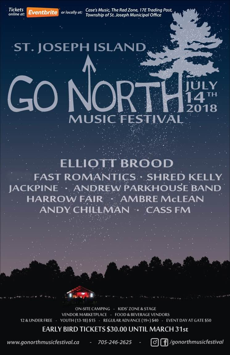 We're thrilled for the various atmospheres the new stadium campus offers. Go North Music Festival Gets Elliott Brood Fast Romantics Shred Kelly For 2018 Lineup Exclaim