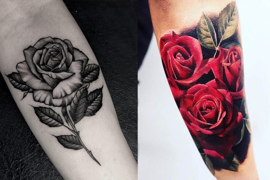 Rose Tattoo On Arm Men Rose Tattoo Hd
