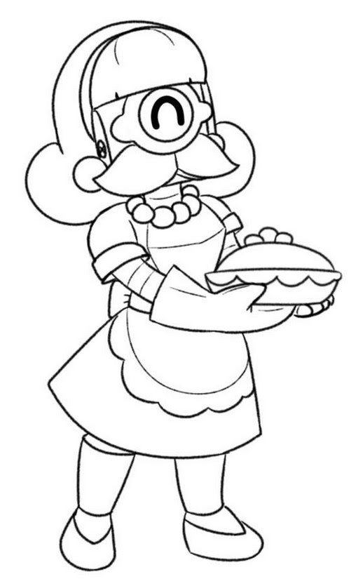 Disegni di brawl stars da stampare e colorare | portale bambini. Coloring Page Brawl Stars Skins Bake Sale Barley 1