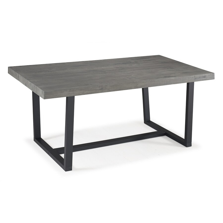 At other times, it is not about the design itself but also the quality of material. Walker Edison Grey Dining Table Wood With Grey Wood Base In The Dining Tables Department At Lowes Com