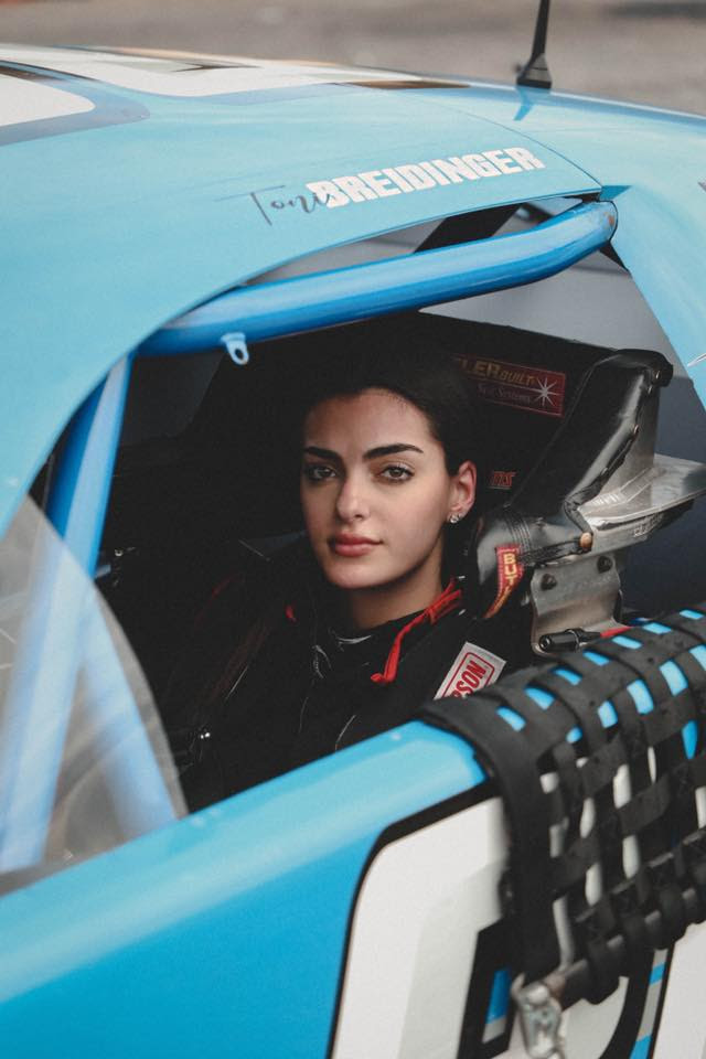 But landauer's racing career still rolls along, because she is roger penske's nascar brickyard trial balloon. Toni Breidinger First Arab American Female Driver To Compete At Nascar