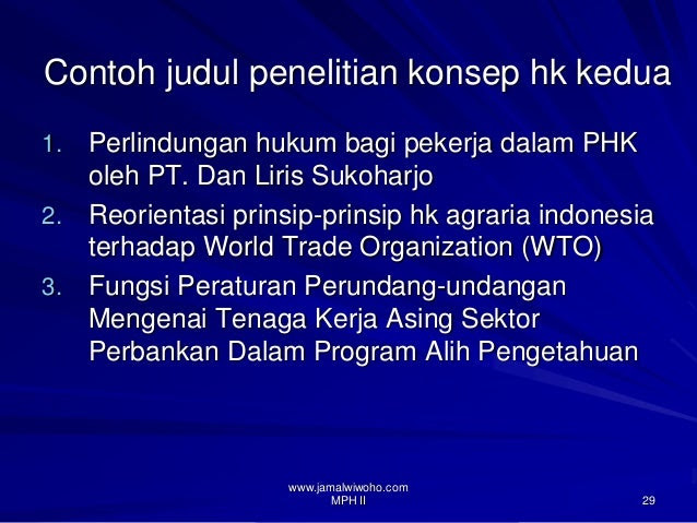 Contoh Rumusan Judul Penelitian Kuantitatif - Contoh O