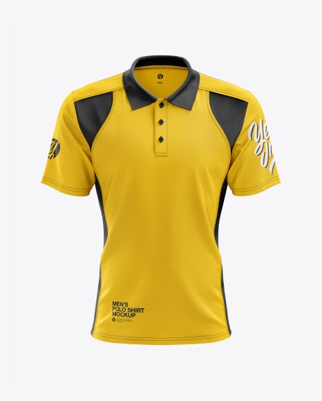 Download Free Men's Club Polo Shirt mockup (Front View) (PSD ...