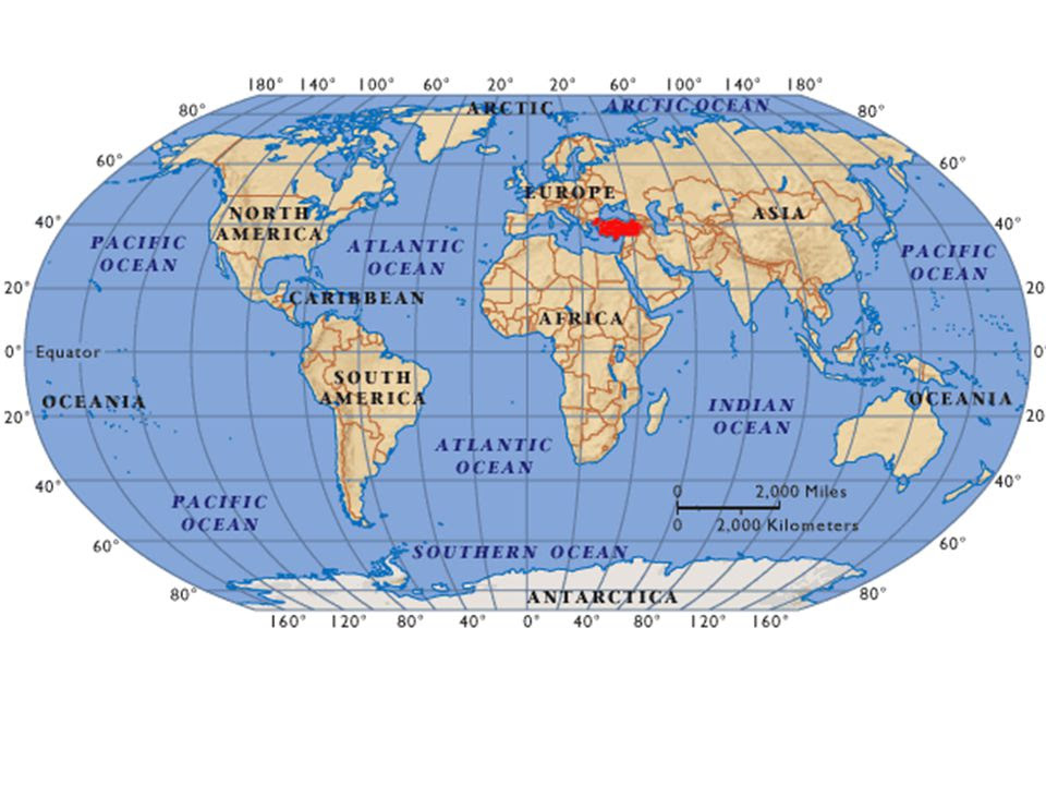 globe map with longitude and latitude lines