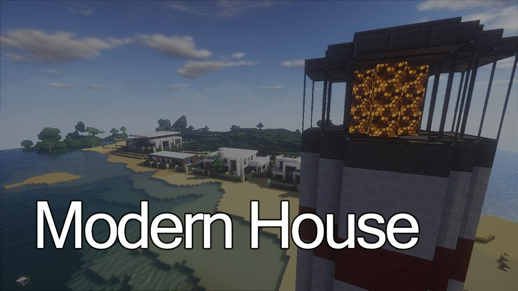 The modern house plans have make the place feel comforting and lavish. Minecraft Modern House Map 1 12 2 1 11 2 For Minecraft 9minecraft Net