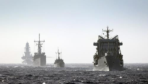 NATO Task Groups unite for multi-threat mine counter measures exercise in the Mediterranean Sea
