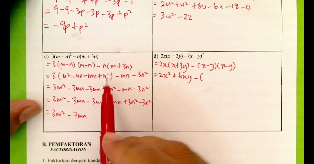 Soalan Dan Jawapan Ungkapan Algebra - Yuralux