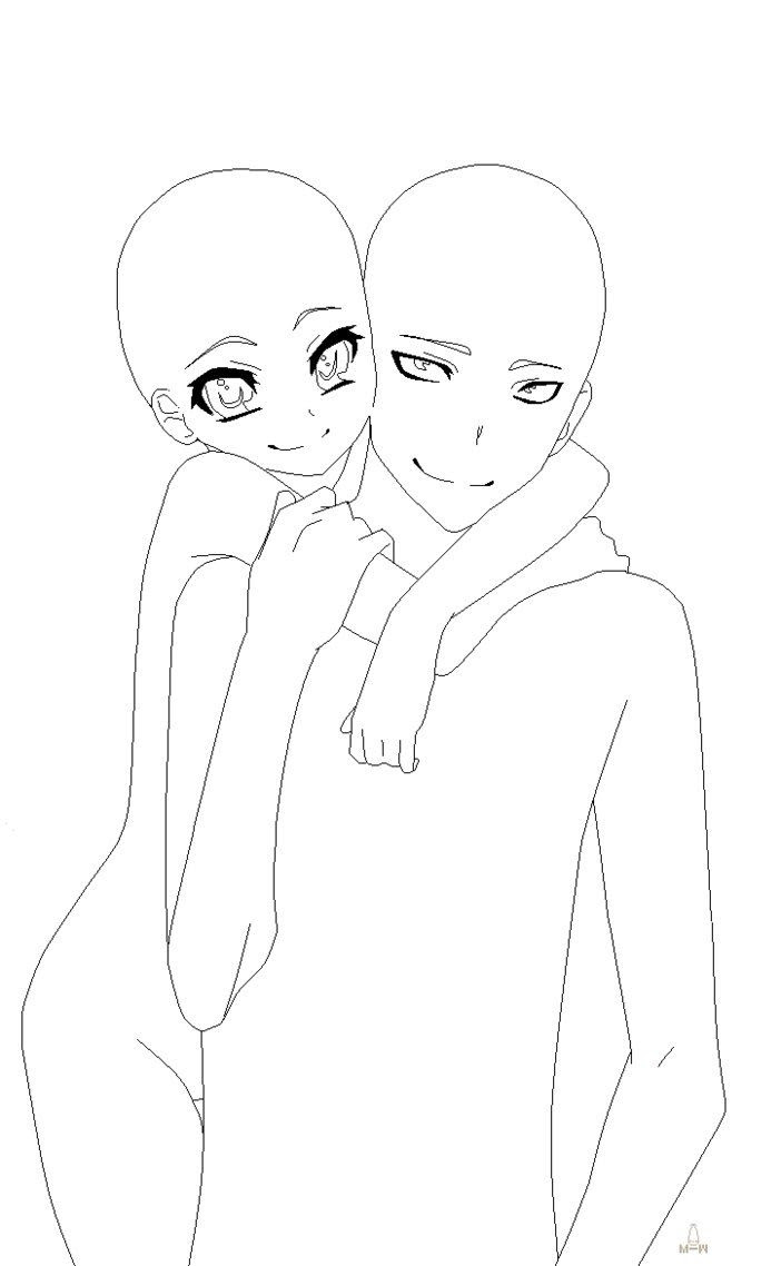 Newest For Anime Boy And Girl Drawing Base Sarah Sidney Blogs