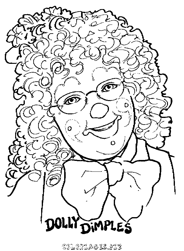 Coloriage Tete De Clown Rigolo Gratuit Heros