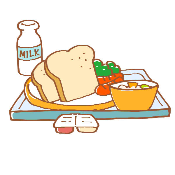 ディズニー画像のすべて 75 給食 イラスト かわいい