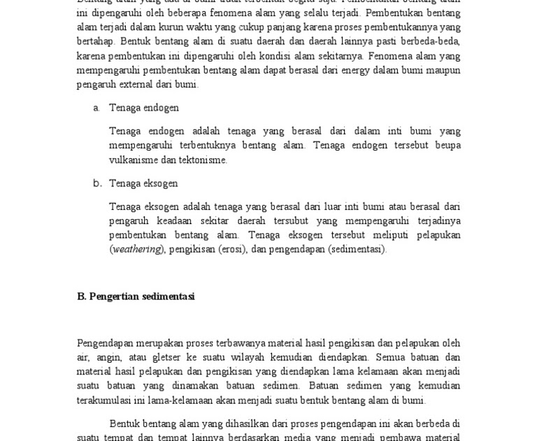 Gambar Bumi Tenaga Eksogen Yang Yang Menyebabkan Bentuk ...