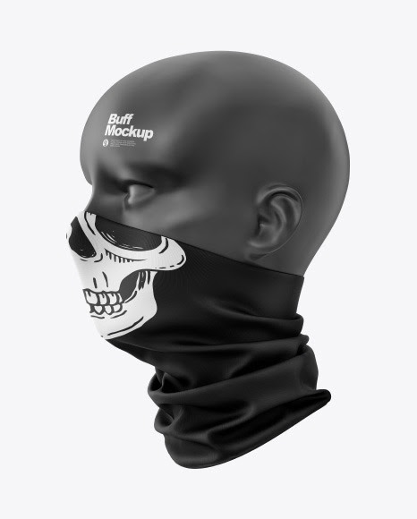 Download Neck Gaiter Mask Mockup - Buff Mockup In Apparel Mockups ...