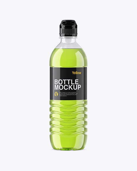 Download Free PSD Mockup Clear PET Bottle W/ Soft Drink & Sport Cap Mockup Object Mockups | Book Cover ...