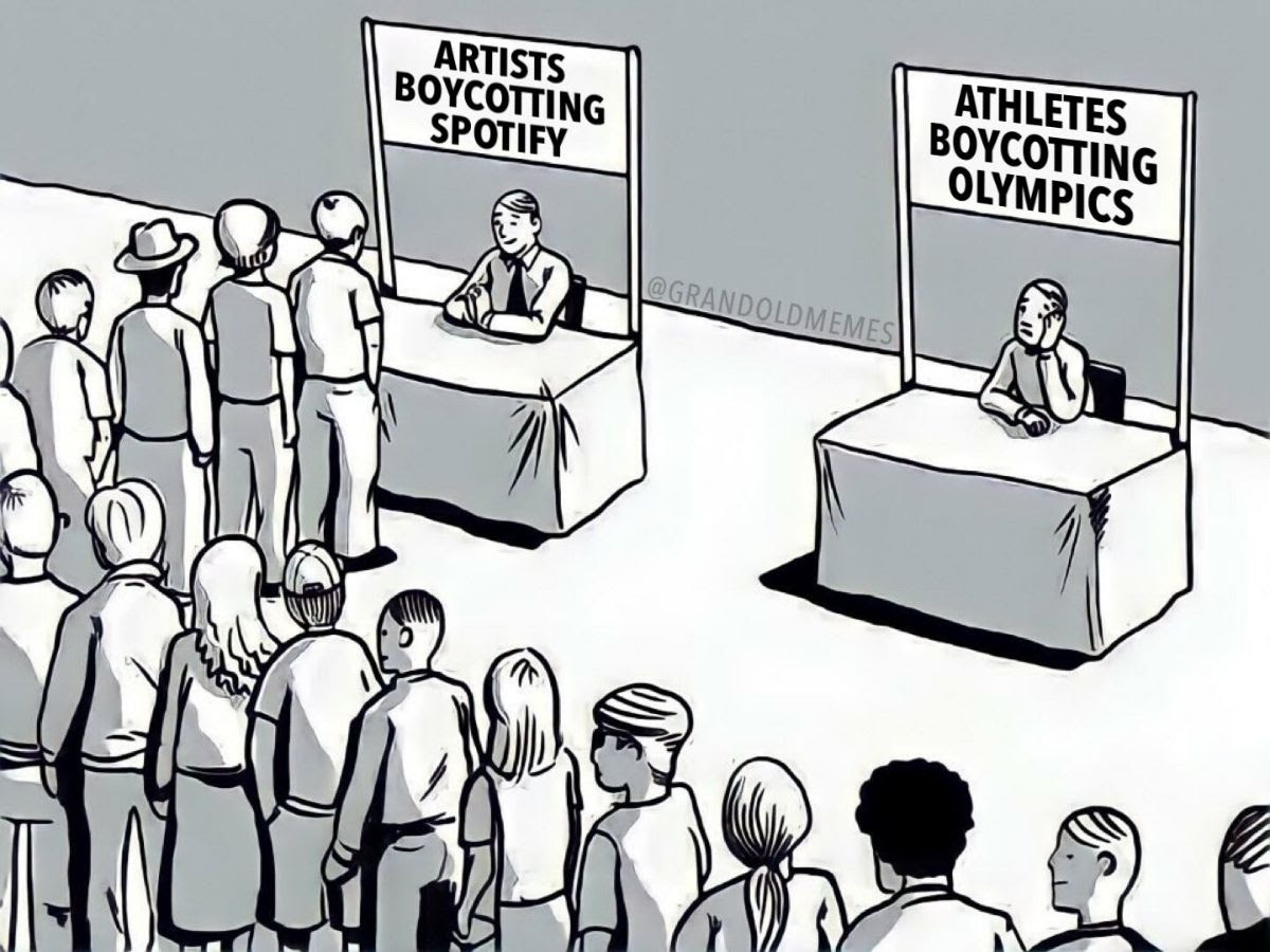 Olympics cartoon