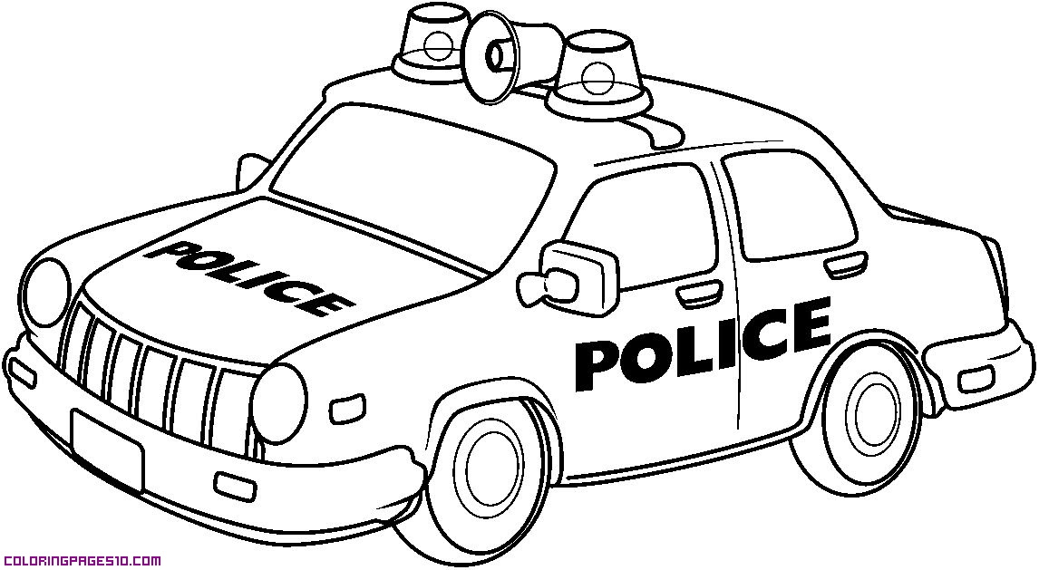 Simple free cars coloring page to print and color : Free Colouring Pages Of Police Cars Download Free Clip Art Free Clip Art On Clipart Library