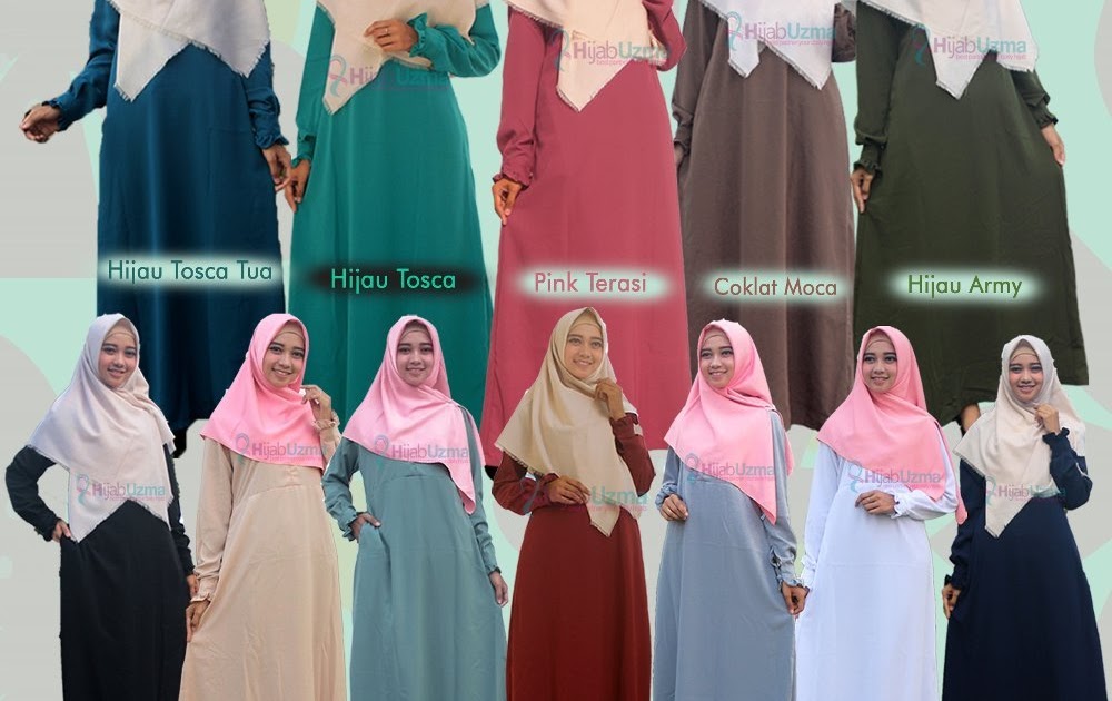 25 Trend Terbaru Baju Biru  Telor  Asin  Cocok Dengan Jilbab 