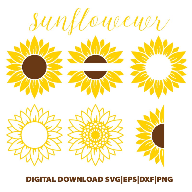 Download Free Multi Layered Sunflower Svg For Cricut - Free Layered ...