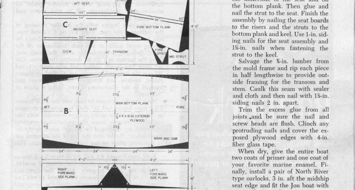 Simple plywood jon boat plans Franse