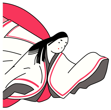 元の百人一首 イラスト 無料 動物ゾーン
