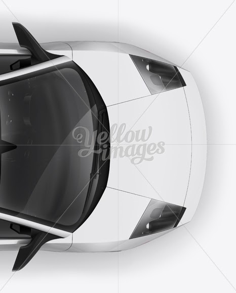 Download Download Lamborghini Murciélago Mockup Top View PSD