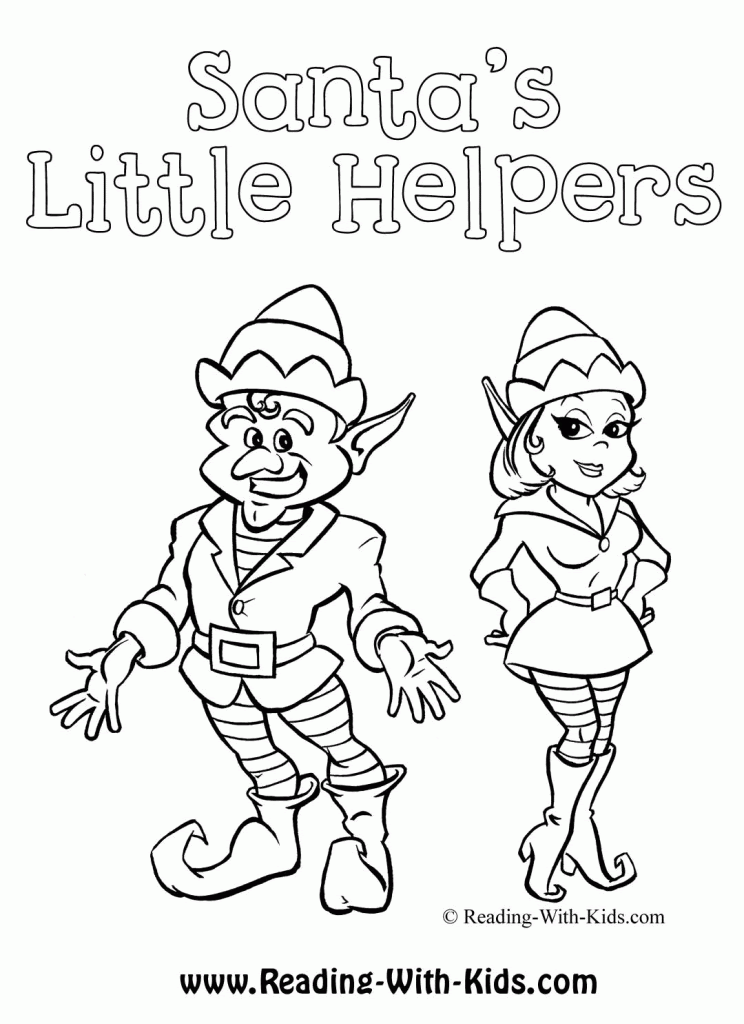 We used this charming picture of santa's little helpers packing up christmas presents for delivery for our 2008 advent calendar, and decided to produce it as a colouring page too. Girl Santa Christmas Coloring Pages Clip Art Library
