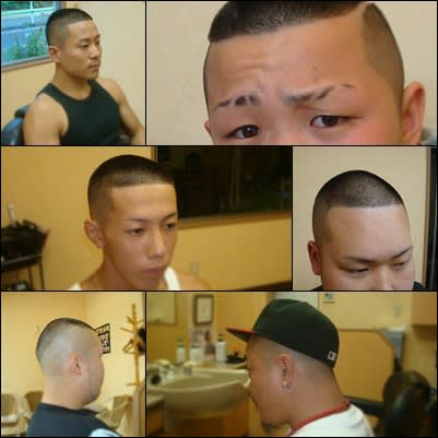 綺麗な坊主 ライン シンプル 人気のファッションスタイル