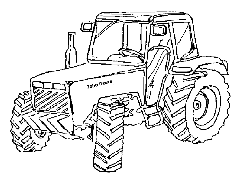 Kleurplaat tractor met ploeg tractors kleurplaten leuk voor kids. Kleurplaat Tractor