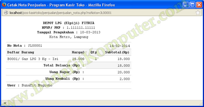 Contoh Erd Nota Penjualan - Syd Thomposon 2012