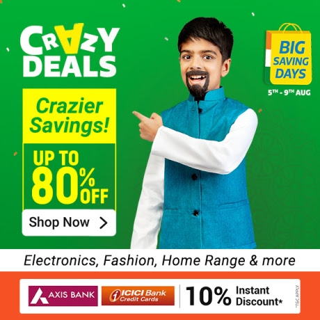 Crazy Deals on Electronics,Fashion,HomeRange and more