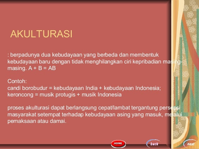 Contoh Asimilasi Kebudayaan Di Indonesia - Contoh SR