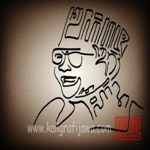 Gambar Kaligrafi Wajah Cikimm 