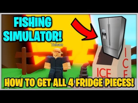 How To Get All 4 Fridge Pieces In Roblox Fishing Simulator Jixxyjax - fridge roblox