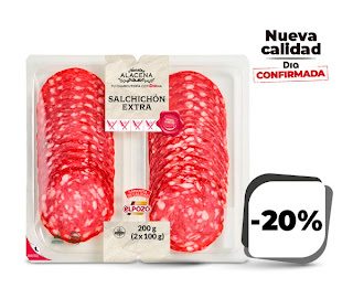 Salchichón extra, Dia Nuestra Alacena 2x100g