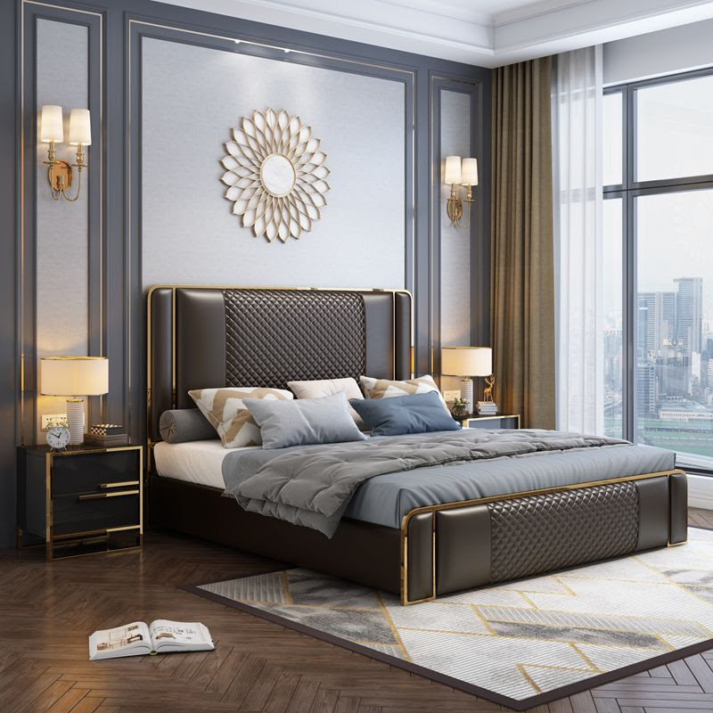 These complete furniture collections include everything you need to outfit the entire bedroom in coordinating style. Italian Luxury Style Bedroom Furniture Set Modern Leather King Size Bed With Storage Bed Buy Luxury Leather King Size Storage Bed Modern Bed Furniture Leather Bed Set Luxury High Quality King Queen Size