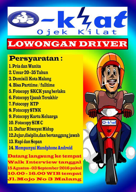 Lowongan Kerja Malang Driver - Info Lowongan Kerja ID