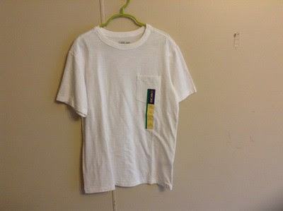 Low Price Boys Cherokee White Short Sleeve Pocket Cotton TShirt Size M 810 NEW