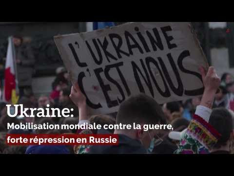 Ukraine:Mobilisation mondiale contre la guerre,  forte répression en Russie