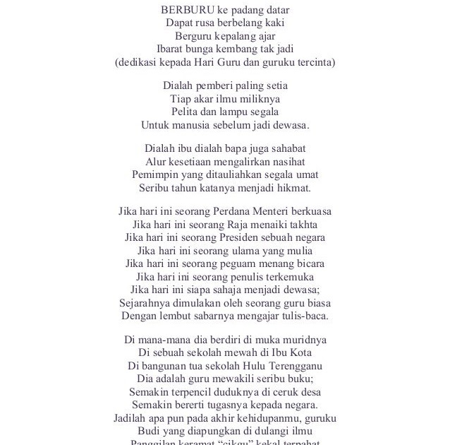 View Contoh Puisi Rakyat Syair 4 Bait PNG Contoh Puisi