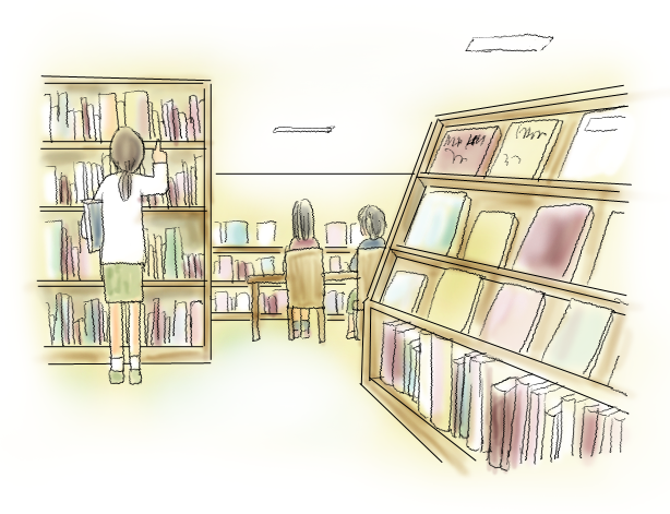 いろいろ 図書室 イラスト フリー 最高の壁紙のアイデアcahd