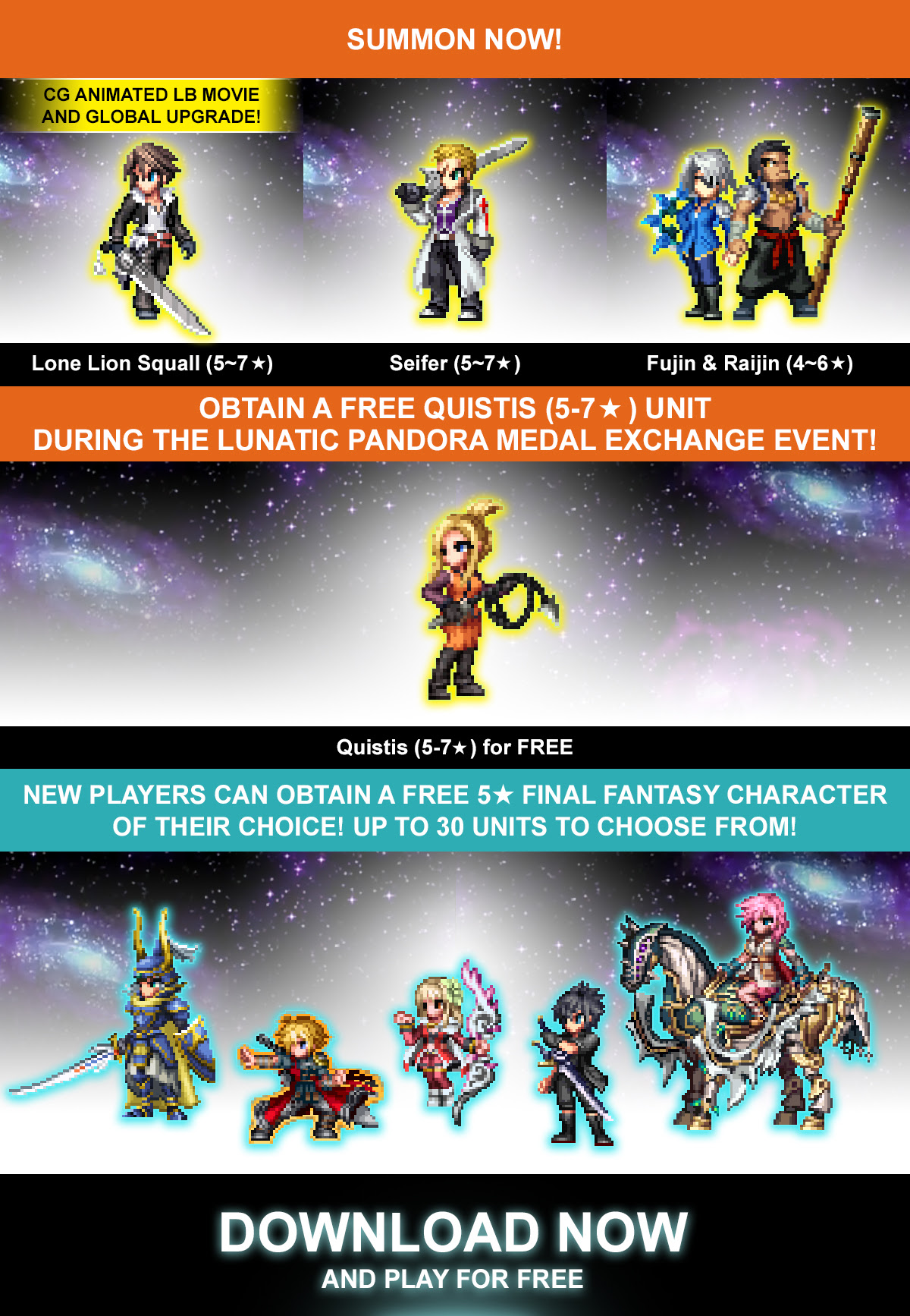 SUMMON FEATURED HEROES FROM FINAL FANTASY VIII