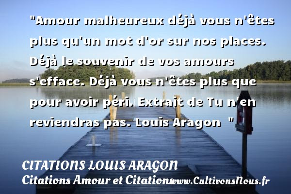 Citation Dun Amour Malheureux Best Citations D Amour
