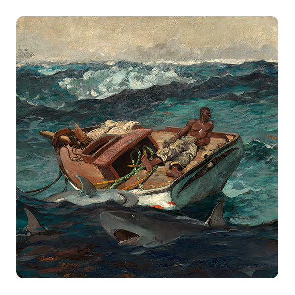 Winslow Homer, The Gulf Stream, 1899 (reworked by 1906), The Metropolitan Museum of Art, New York Catharine Lorillard Wolfe Collection, Wolfe Fund, 1906 (06.1234) © The Metropolitan Museum of Art, New York