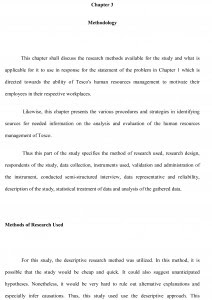 For example, you may have sought informed consent from the people taking part in interviews or surveys. Research Methodology Dissertation Example