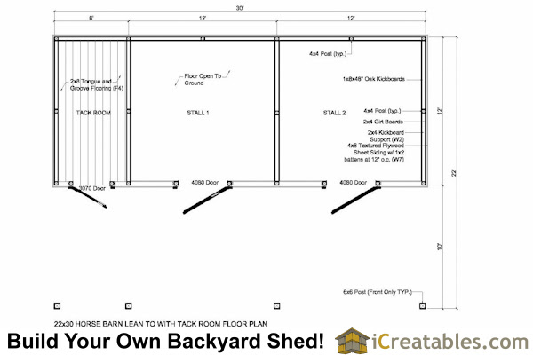 shedfor: pole barn plans with lean to